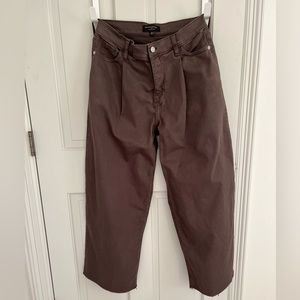 Banana republic wide leg cropped jeans, size 27/4